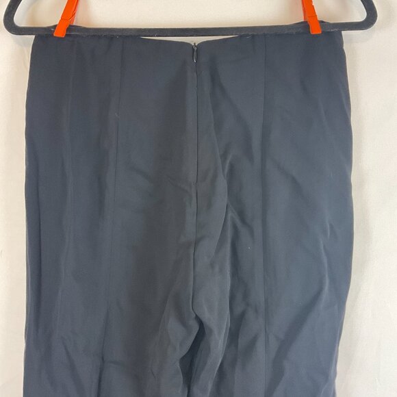 CO Fall-Winter 2020 Pants M Black Elastic Waist Back Zipper Straight Leg - Picture 6 of 9